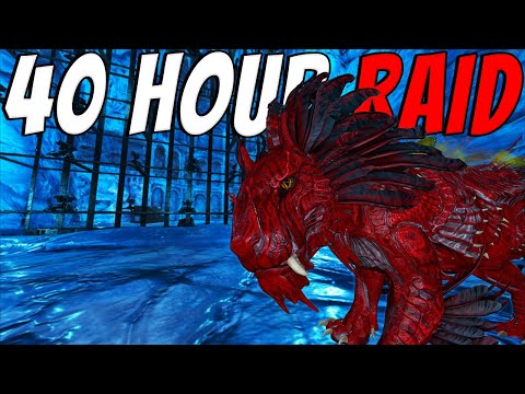 How We Spent 40 HOURS Inside An ENEMY North Ice Cave - ARK