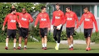 preview picture of video 'Manchester United Training Ahead of QPR - Falcao & Blind'