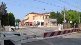 preview picture of video 'Passaggio a livello di via Fiumazzo in HD - Voltana'