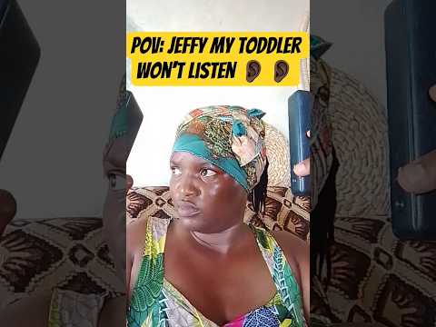 Jeffy my Toddler won't listen 👂🏿#shorts #summerofgoals