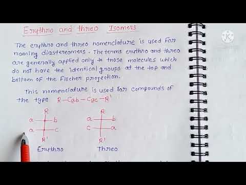 Threo and Erythro Isomers