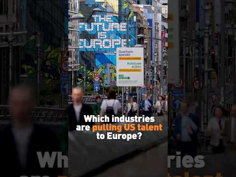 Which industries are pulling US talent to Europe?