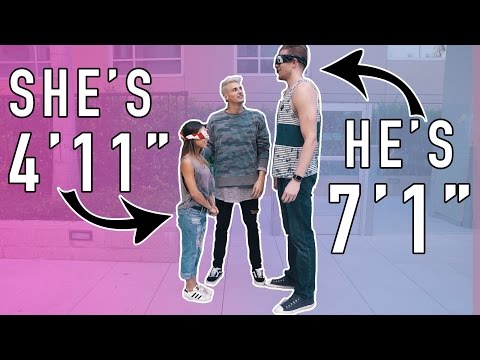 BLIND DATE! 7 FOOT TALL GUY MEETS 4 FOOT TALL GIRL!