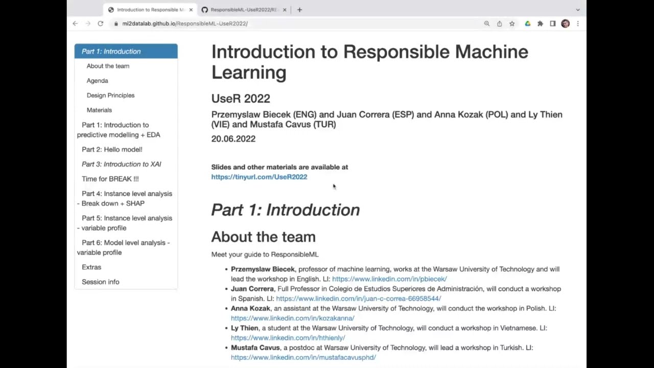 Introduction to responsible machine learning English  Tutorial