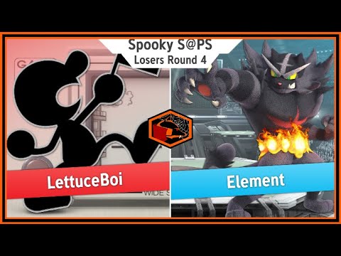 Spooky S@PS Ultimate Singles - LettuceBoi(Game & Watch) vs Element(Incineroar) Losers R4