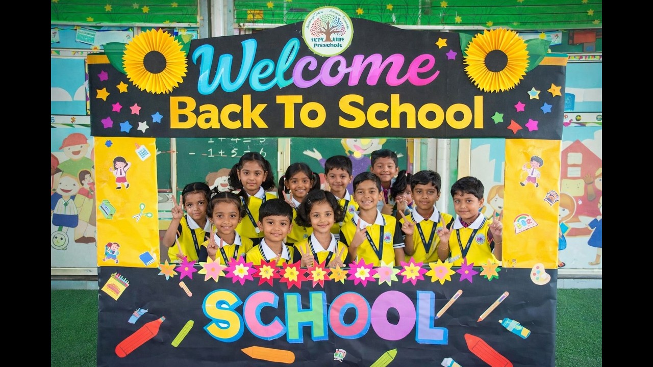 Welcome Back to School 🎒 | Happy Kids First Day of School | Preschool Fun & Smiles  #youtubevideo