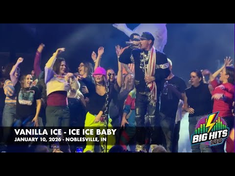 Vanilla Ice performs "Ice Ice Baby" in Noblesville, Indiana on Jan 10, 2026