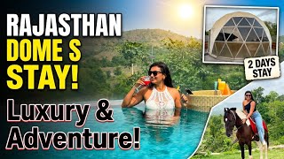 Maine stay kiya Rajasthan ki sabse unique property me 👀😍#domeproperty #rajasthan