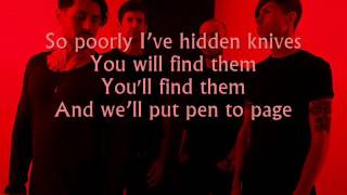 AFI - Hidden Knives (Lyrics on screen)