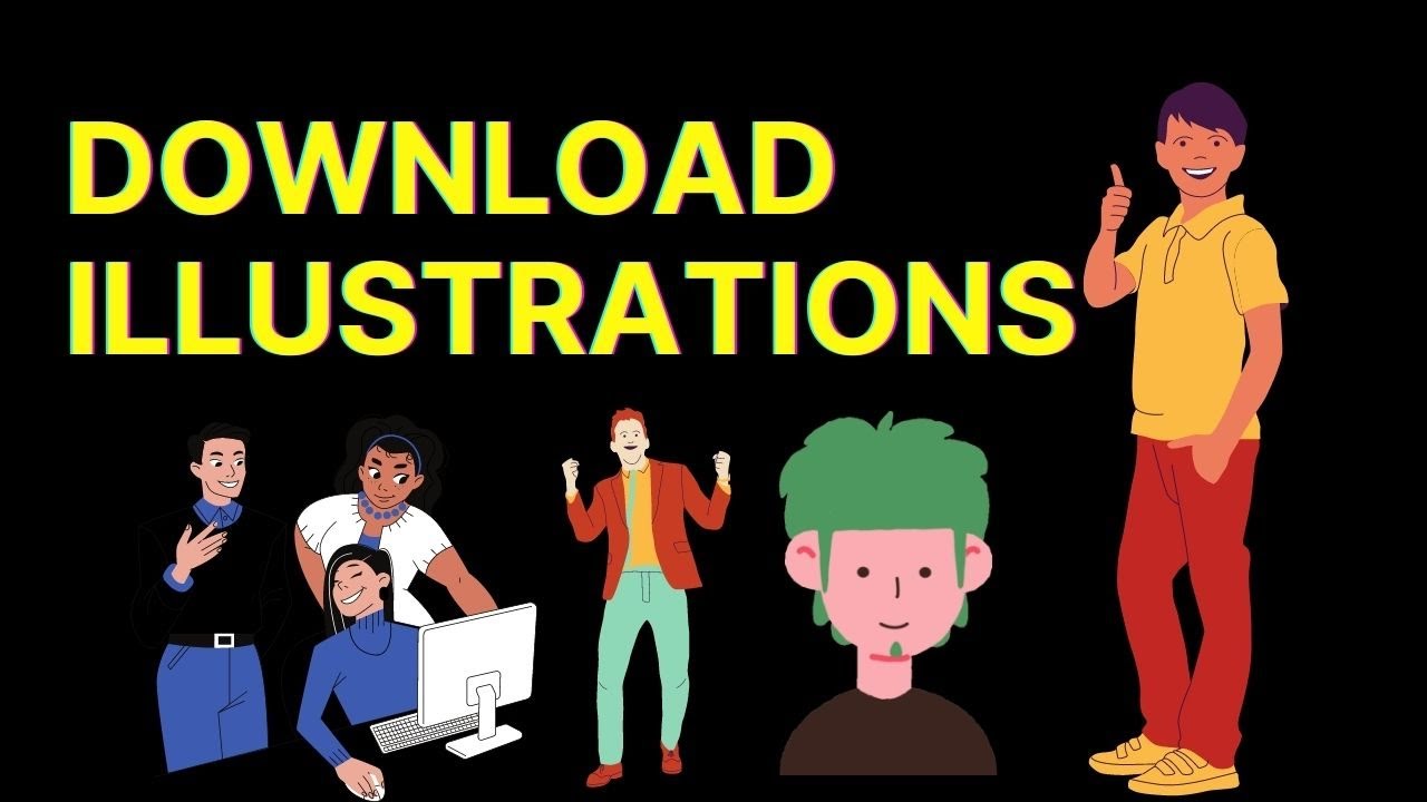 How to Download FREE Illustrations for Website and Design Projects for Free