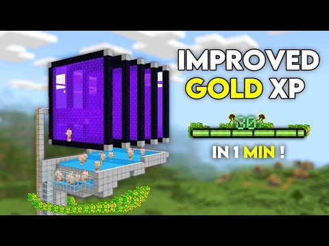NEW BEST GOLD XP FARM in 1.21 Minecraft Bedrock !