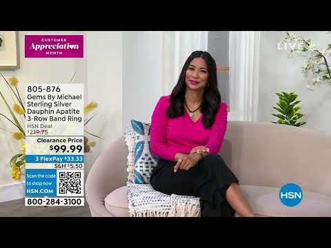 HSN | Gems by Michael Valitutti Jewelry Clearance 04.20.2023 - 01 AM