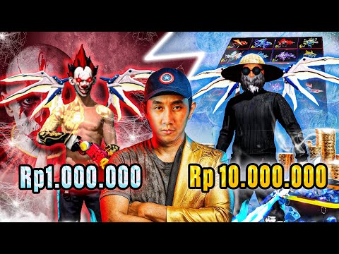 AKUN FF Rp. 1.000.000 VS 10.000.000 TER-MISTERIUS!!!