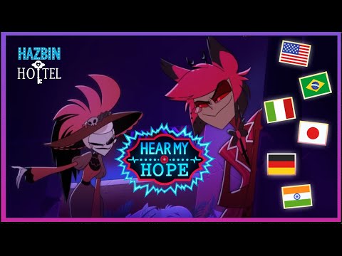 Hazbin Hotel S2 Hear My Hope // Alastor and Rosie sing in different languages // LYRIC VIDEO