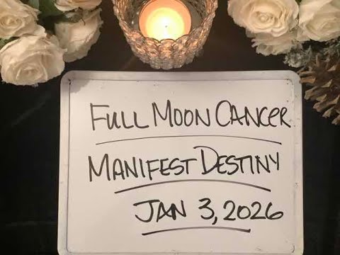 2026-01-03 🔴 Full Moon Cancer USA 🇺🇸 MANIFEST DESTINY NY ✨ With or Without YOUR War 🍊