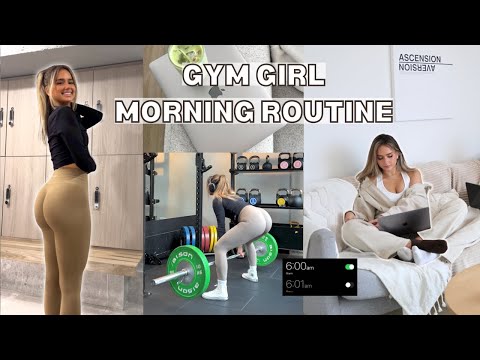 6AM GYM GIRL MORNING ROUTINE + healthy habits