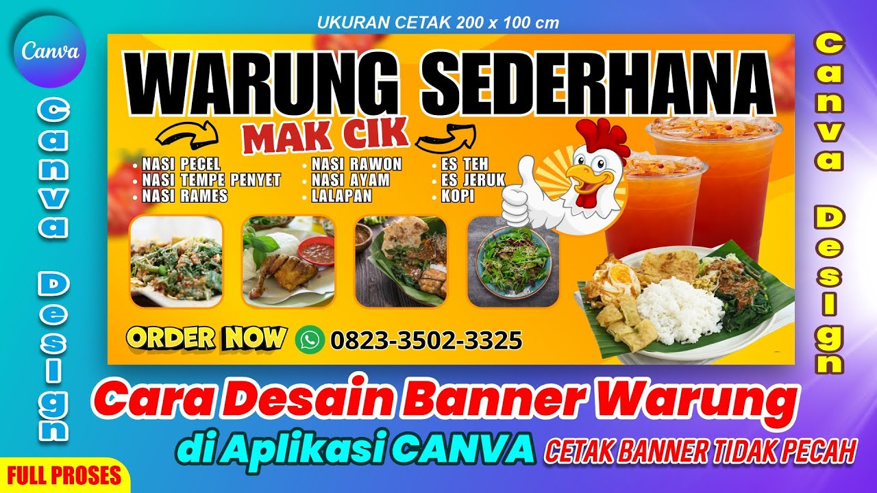 Cara Desain Banner Warung Makan Menggunakan Aplikasi Canva