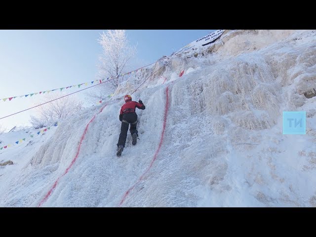 Волжские ледолазы соревновались в Камском устье