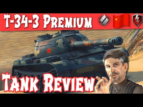 WOT Blitz T-34-3 Tank Review - Guide Chinese Tier 8 Medium | World of Tanks Blitz