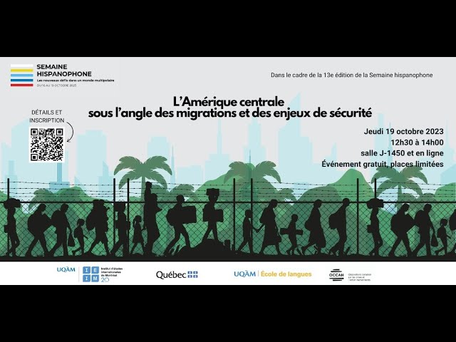 Conférence: «L’Amérique centrale sous l’angle des migrations et des enjeux de sécurité»