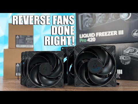 ARCTIC P12 & P14 PRO Reverse - Great Performance w/ Different Orientation
