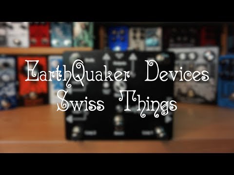 EarthQuaker Devices Swiss Things - Pedalboard Organizado por un solo pedal utilitario.
