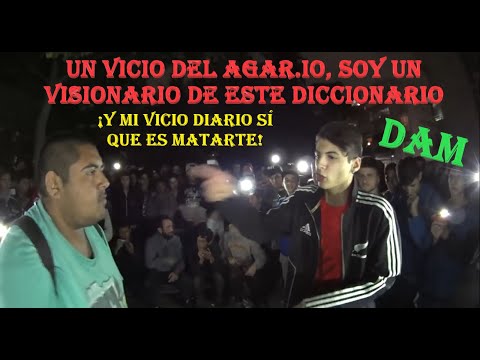 'Un vicio del Agario, soy un visionario de este diccionario y mi vicio diario sí que es matarte' DAM