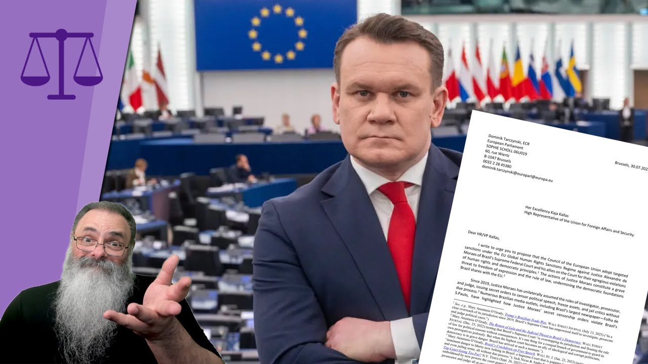 PRÓXIMO PASSO EUROPA: EURODEPUTADO pede SANÇÕES EUROPÉIAS contra ALEXANDRE de MORAES