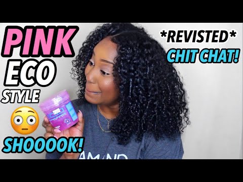 I tried the Pink Eco Style Gel - happycurlhappygirl