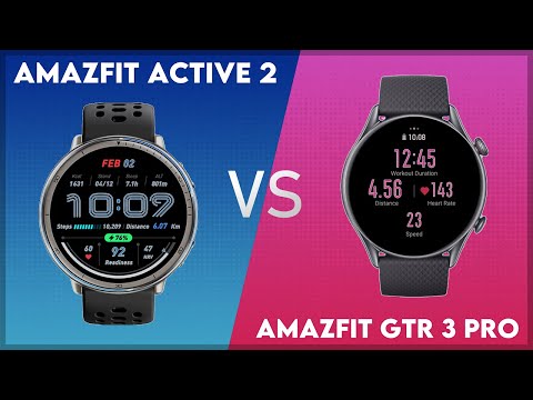 Amazfit Active 2 vs Amazfit GTR 3 Pro Comparison