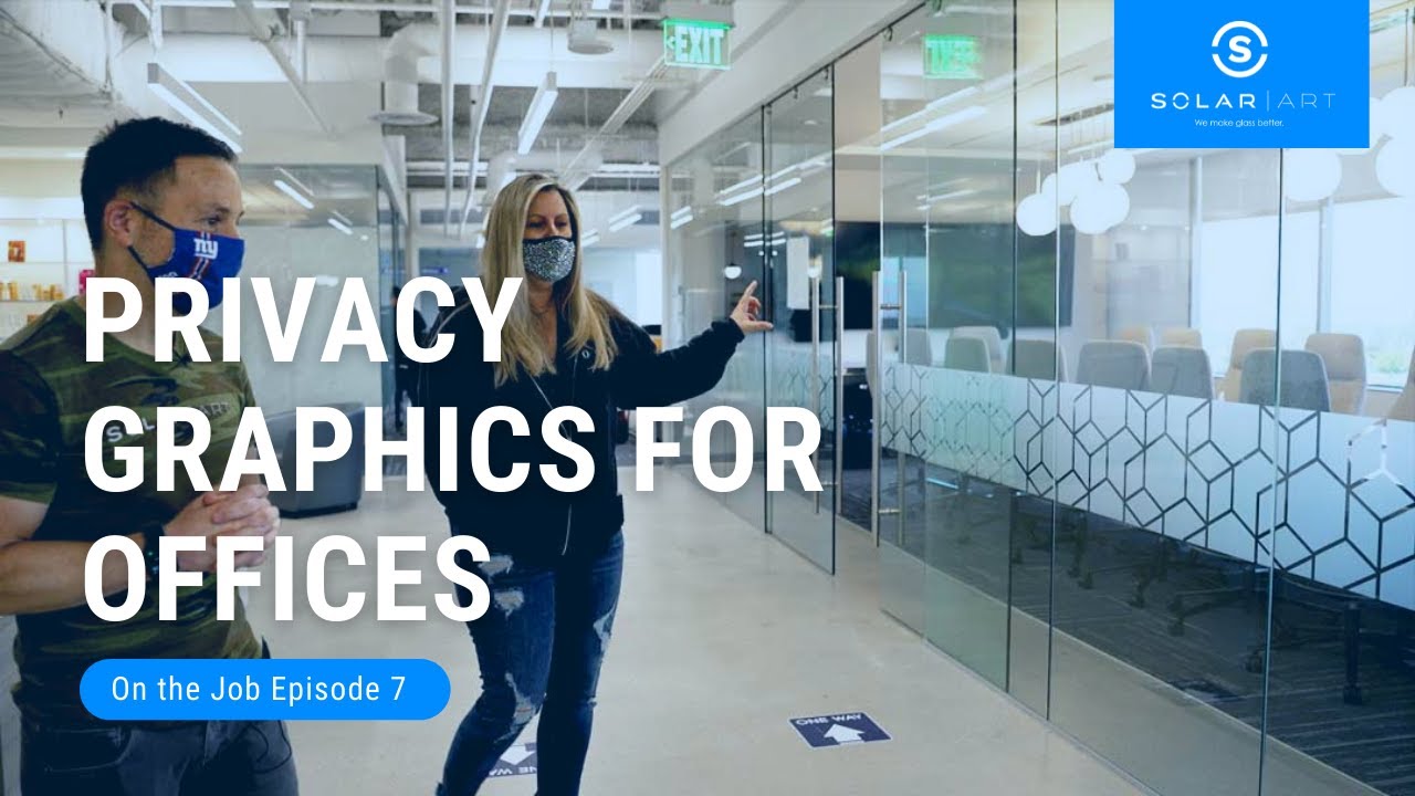 Privacy Window Film Graphics for Offices - Solar Art On The Job