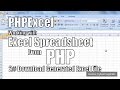 PHPExcel : Working With Excel Spreadsheet in PHP #2 Download PHP Generated Excel File PHPExcel : Working With Excel Spreadsheet in PHP #2 Download PHP Generated Excel File