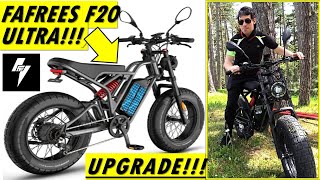 FAFREES F20 Ultra Upgrade recensione unboxing test su strada bici elettrica fat 750W fuoristrada