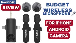 Lewinner Unboxing & Test: Budget Wireless Microphone | Dual Mic Setup for Vlogging & Interviews
