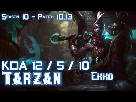 Tarzan EKKO vs SYLAS Jungle - Patch 10.13 KR Ranked