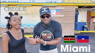 African girl goes to the real little Haiti Miami -