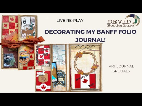 Decorating and start of my Banff Folio journal! #memorykeeping #artjournal