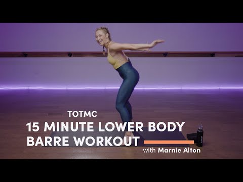 15 Minute Lower Body Barre Workout with Marnie Alton | Trainer of the Month Club | Well+Good