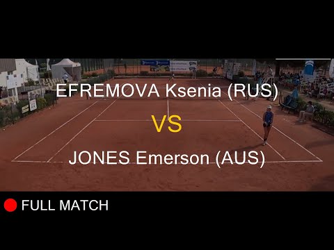 EFREMOVA Ksenia (RUS) VS JONES Emerson (AUS) - Girls Final - La Balle Mimosa 2022