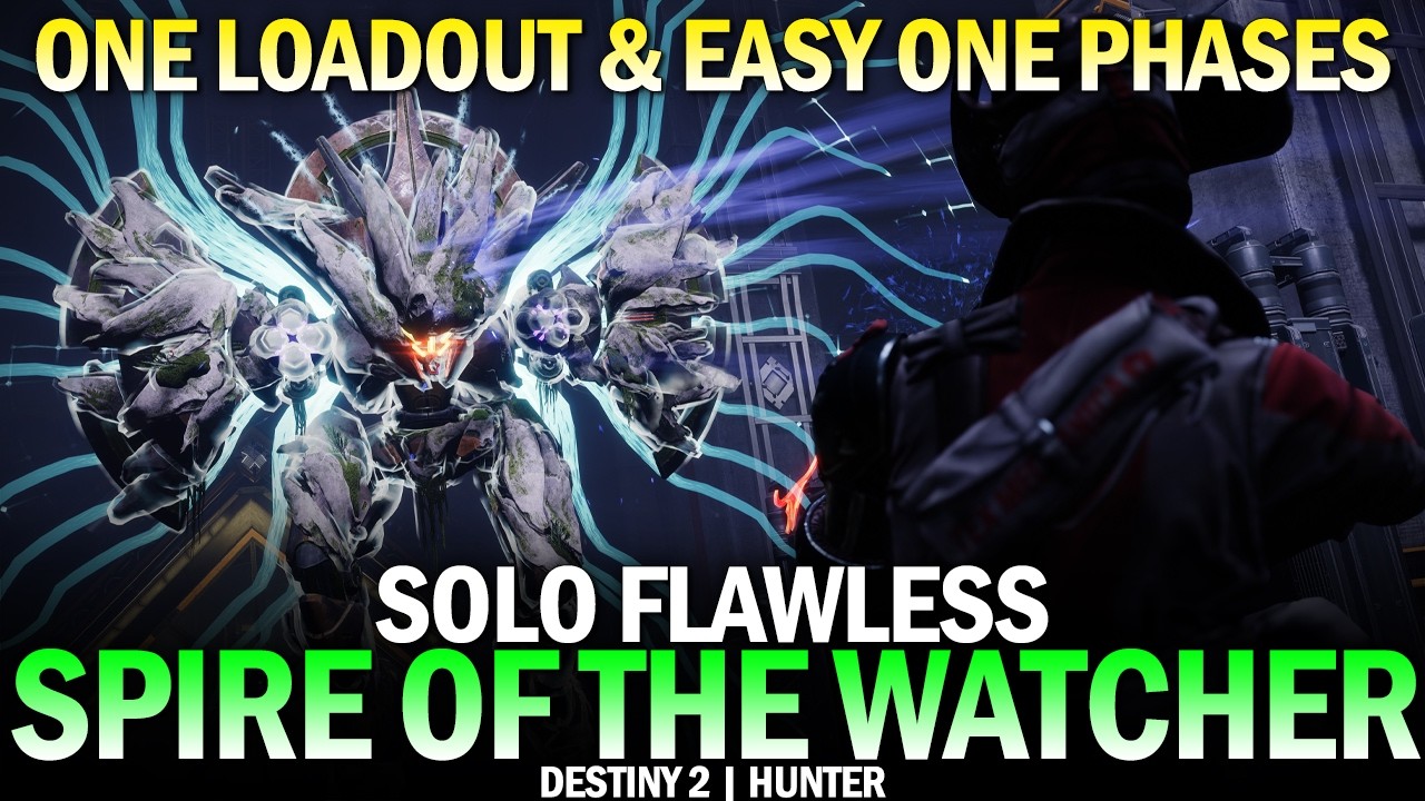 Solo Flawless Spire of the Watcher (One Loadout & Easy One Phase Both Bosses Hunter) [Destiny 2]