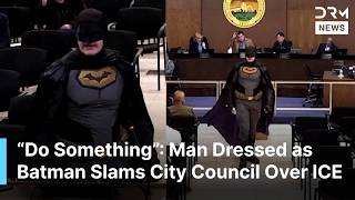 UNSEEN VIDEO: Batman Goes Viral After Fiery Speech at City Council Demanding Ban on ICE Help | AC1B