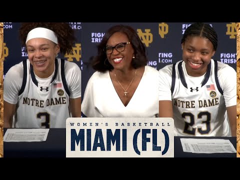 Notre Dame Women's Basketball vs Miami (FL) | Postgame Press Conference (1.22.26)