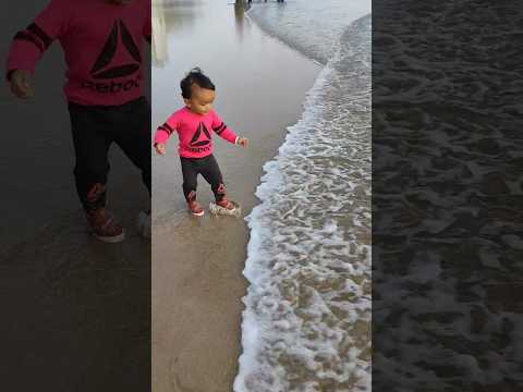 Enjoying at the Beach 🌊😭🤪 #shorts #beach #trendingshorts