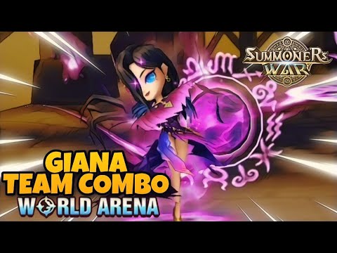 Giana Team Combo in World Arena Ep. 3 - Summoners War