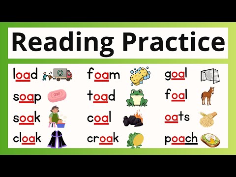 Digraph /oa /Words Long Vowel 'o' Sound Words | Reading Practice with Phonics @phonics_reading
