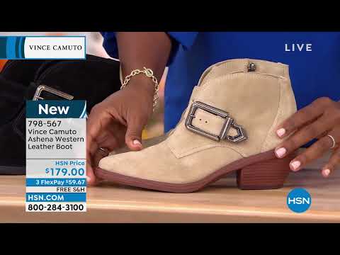 Vince Camuto Ashena Western Leather Boot