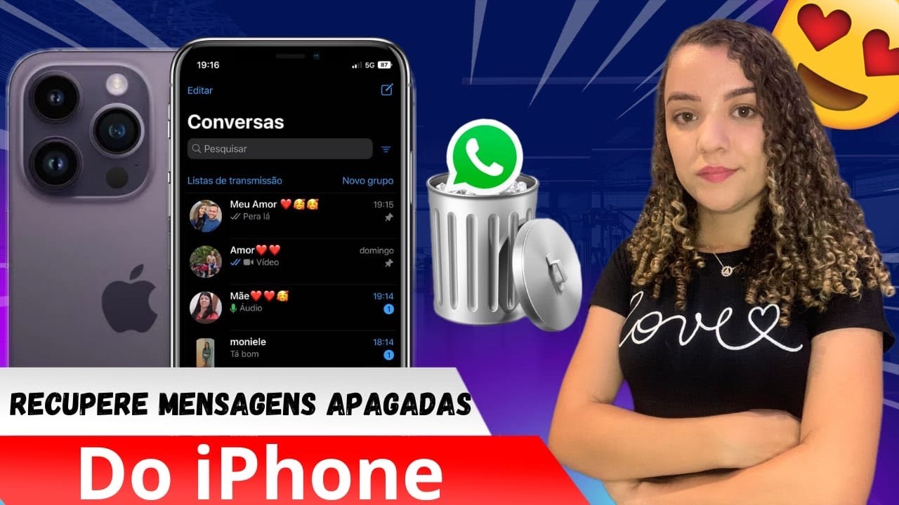 🚨COMO RECUPERAR MENSAGENS APAGADAS DO WHATSAPP NO IPHONE 📲🤩✅