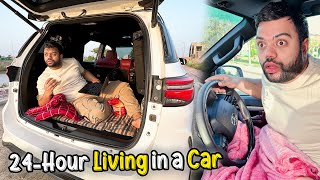 Living In A Car For 24 Hours Challenge 🚗😱