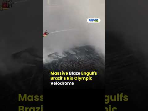 Massive Fire Engulfs Rio Olympic Velodrome | Blaze Erupts at Brazil’s Iconic Olympic Venue