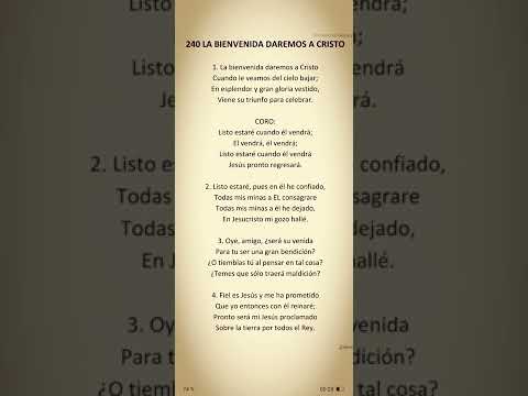 La Bienvenida Daremos A Cristo - Himnos de…
